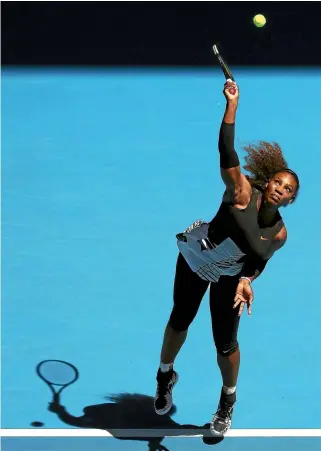  ?? GETTY IMAGES ?? American Serena Williams has reached the fourth round of the Australian Open without dropping a set.