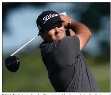  ?? (AP/Gregory Bull) ?? Patrick Reed shot a 2-under 70 and is tied for the lead after the third round of the Farmers Insurance Open with Carlos Ortiz. Reed and Ortiz are tied at 10-under 206.