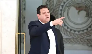  ?? (Reuters/Ammar Awad) ?? AYMAN ODEH, leader of the Joint List.