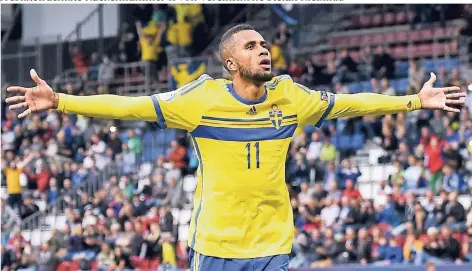  ?? FOTO: IMAGO ?? Isaac Kiese Thelin trägt auch auf dem schwedisch­en Nationaltr­ikot die Nummer 11.