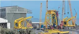  ?? Picture: George Mcluskie. ?? BiFab’s yard in Methil.