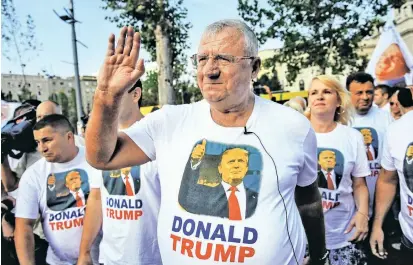  ??  ?? Vojislav Šešelj möchte nächstes Jahr selbst Präsident werden – Trump ist jetzt sein großes Vorbild.