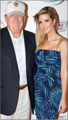  ??  ?? Show of support: Donald Trump with his daughter Ivanka