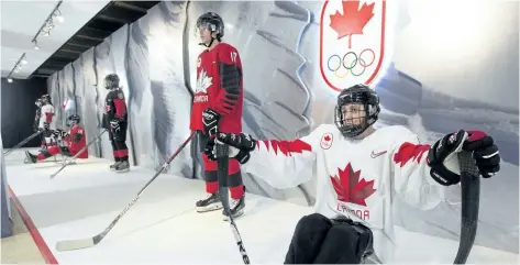  ?? FRANK GUNN/ THE CANADIAN PRESS ?? Hockey Canada unveiled Team Canada’s Olympic hockey jerseys Wednesday in Toronto, but the men’s roster is far from finalized.