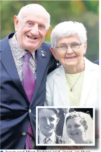  ??  ?? ●●Janet and Mart Rodger and, inset, on their wedding day Andy Lambert