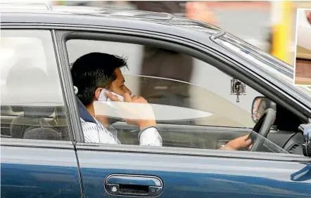  ?? PHOTOS: STUFF ?? Using cellphones and failing to wear seatbelts while driving is still a huge problem in the Waikato, last month’s police crackdown revealed.