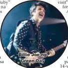  ??  ?? Billie Joe ng Green Day