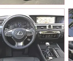  ??  ?? De bediening in de Lexus is niet altijd even vanzelfspr­ekend. Zakelijk design, keurige afwerking.