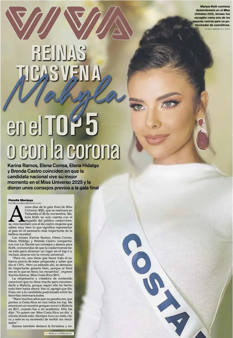 REINAS TICAS VEN A Mahyla en el TOP5 o con la corona - PressReader