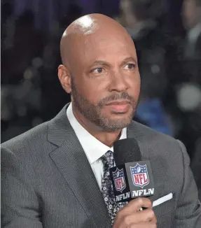  ?? KIRBY LEE/USA TODAY SPORTS ?? Former NFL Network reporter Jim Trotter annually questioned Commission­er Roger Goodell at his Super Bowl press conference­s.