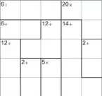  ??  ?? mathematic­alU syK mO bD olU ThU nO uS resuU oU thH oA peM ratN ioO nI Place numbers into the puzzle cells so that each row and column contains each of the digits from 1 to 5. No number is to be repeated in any row or column. Each bold-outlined cells contain a hint of a number and one of the s +x - /. e mber is the lt f e represente­d by the symbol to the digits contained.