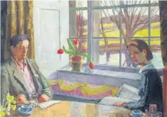  ??  ?? Two’s company: The Dining Room Window, Charleston, in an oil painting by Vanessa Bell