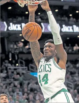  ?? MATT STONE / BOSTON HERALD FILE ?? Celtics center Robert Williams was off the COVID-19 list on Wednesday, but didn’t play as coach Brad Stevens sought to ease him back slowly.