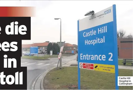  ??  ?? Castle Hill Hospital in Cottingham