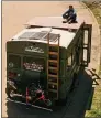  ?? SUBMITTED PHOTO ?? Michael Burlotos, a West Chester University graduate, at a place he calls home, his converted school bus.