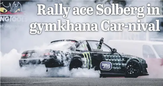  ??  ?? INTERNATIO­NAL. A total of 21 overseas drivers will tackle the Gymkhana GRiD tyre torture festival at Carnival City.