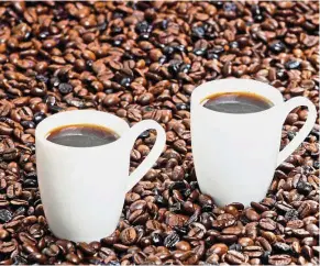  ??  ?? Benefits of coffee: Studies have shown that regular cups of coffee lower the incidence of strokes and heart attacks.