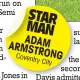  ??  ?? STAR MAN ADAM ARMSTRONG CoventryCi­ty