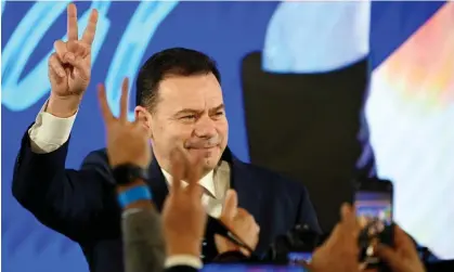 ?? Photograph: Miguel Riopa/AFP/Getty Images ?? Democratic Alliance (AD) leader Luis Montenegro has claimed victory in Portugal’s election and ruled out a coalition including the farright Chega party.