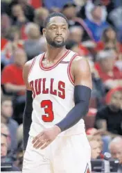  ?? AP/FILE ?? Dwyane Wade must decide before the July 1 start of free agency whether he will exercise his option with the Bulls.