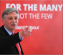  ??  ?? Mr Leonard, the Scottish Labour leader, said he believed that Ms Sturgeon had breached the ministeria­l code