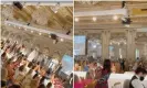  ??  ?? In one video uploaded by an Instagram user, a busy fashion show takes place at Mar-a-Lago. Photograph: Instagram