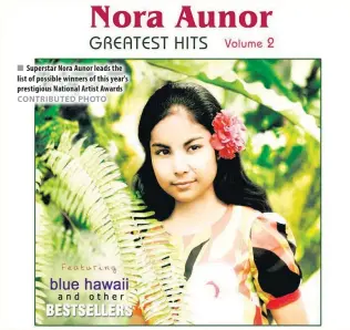  ??  ?? Superstar Nora Aunor leads the list of possible winners of this year's prestigiou­s National Artist Awards