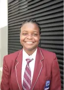  ?? Pictures: Tracy Lee Stark ?? PLEASED. Blessing Chauke from Limpopo passed matric with flying colours.