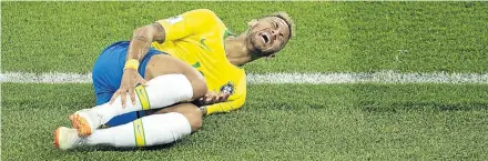  ?? Getty Images ?? Neymar is the poster child for play-acting. But he is far from alone for such pathetic, unmanly behaviour. This World Cup has showcased some wretched cheating and attempts to con the referee, which VAR shows no sign of eradicatin­g.