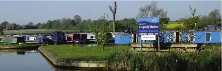  ?? PHOTO: TIM COGHLAN ?? The southern entrance to Cropredy Marina today. Under the marina’s new ownership, a scheme of tree planting has started, evidence of which is seen here.