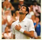  ?? PHOTO AFP ?? Le soupir de la victoire pour Novak Djokovic après son duel contre Rafael Nadal.