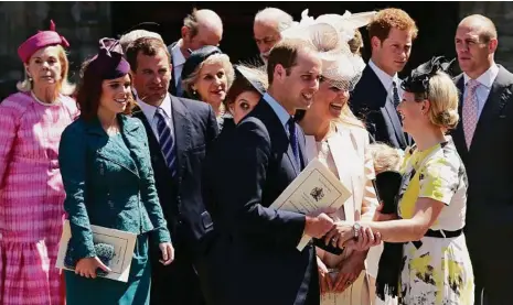  ?? PHOTO: DAN KITWOOD ?? Prince William, Harry and Kate’s close group include Katharine, Duchess of Kent, Princess Eugenie, Peter Phillips, Prince Edward, Duke of Kent, Princess Beatrice and Zara Phillips.