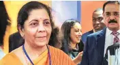  ?? PTI ?? Finance Minister Nirmala Sitharaman at the IMF headquarte­rs on Wednesday