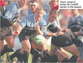  ??  ?? Gwyn Jones in action for Cardiff earlier in the season