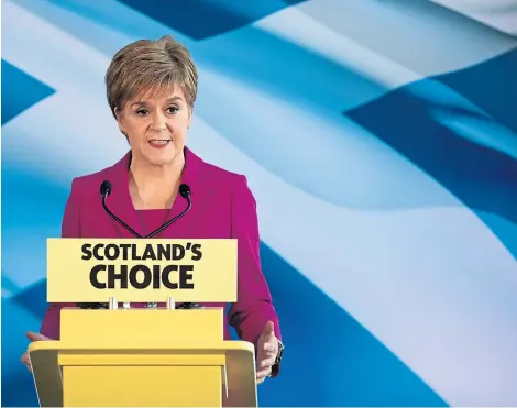  ?? Picture: PA. ?? Nicola Sturgeon is due to present the details at a press conference.