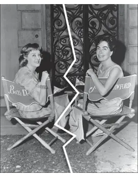  ??  ?? Sólo una película juntas. Bette Davis y Joan Crawford, en una imagen de 1962