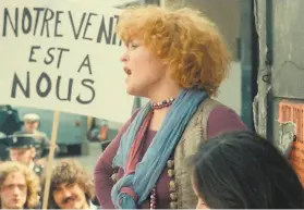  ?? Janus Films 1977 ?? Valérie Mairesse stars in Agnès Varda’s “One Sings, the Other Doesn’t” (1977).