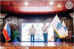  ?? ?? On June 13, 2023, Secretary Mangudadat­u officially assumed his post as Tesda Secretary/ Director General after a turnover ceremony with then outgoing head Danilo Cruz held at the Tesda Auditorium.