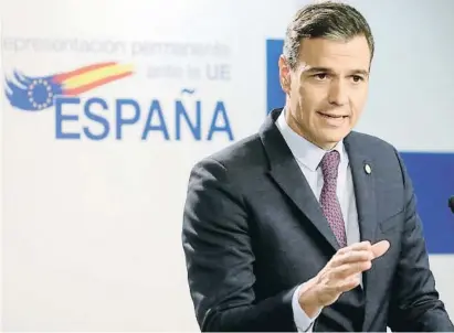  ?? MaEPHANIE LECOCQ / EFE ?? El president del Govern espanyol ahir a Brussel·les després de la reunió del Consell Europeu