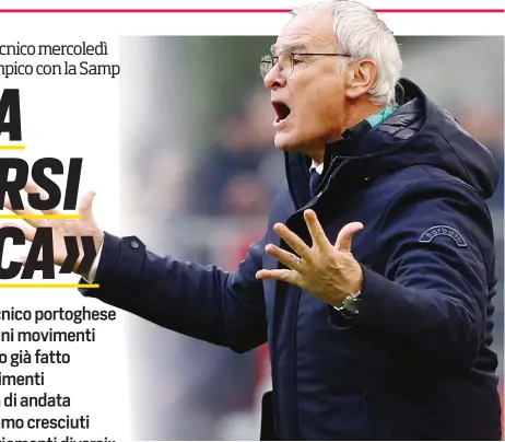  ?? GETTY ?? Claudio Ranieri, 68 anni: il tecnico romano ha il compito di salvare la Sampdoria dalla retrocessi­one