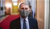  ?? Al Drago / Bloomberg ?? Anthony Fauci, director of the National Institute of Allergy and Infectious Diseases, is often cited as a reason for the bump in medical school applicatio­ns.