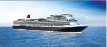  ??  ?? Cunard is adding a fourth ship to its fleet of oceangoing wonders. The as-yet-unnamed vessel, to be built by an Italian firm, will debut in 2022.