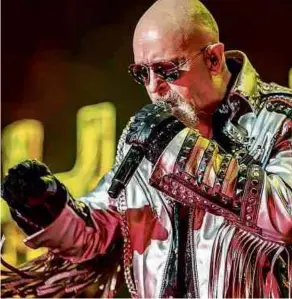  ?? Divulgação ?? Judas Priest se apresenta no evento