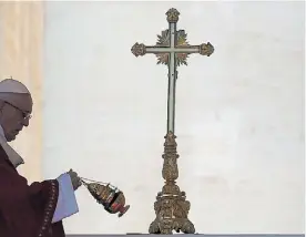  ?? REUTERS ?? Ritual. El Papa en misa por la fiesta de San Pedro y San Pablo.