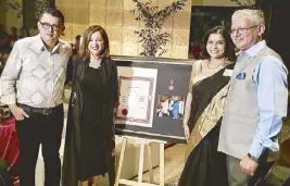  ??  ?? (From left) Joey and Marissa Concepcion with Indian Ambassador Jaideep Mazumdar and wife Parvati.