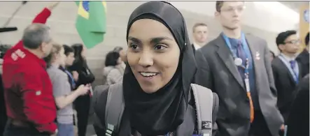  ?? MONGREL MEDIA ?? Kashfia, one of the only Muslim girls at a big high school in South Dakota, finds an unlikely kinship with the football coach who ends up sponsoring her project for the science fair.