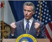  ?? HECTOR AMEZCUA — THE SACRAMENTO BEE ?? Gov. Gavin Newsom released his appointmen­ts to a state fast food council that will help decide workplace standards starting this month.