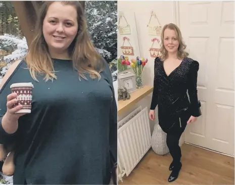  ??  ?? Mum-of-two Victoria Frame looks stunning after her weight loss of more than four stone.