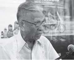  ?? MindanNews file photo by GREGORIO BUENO ?? JOURNALIST Patricio P. Diaz, chronicler of Mindanao history for nearly seven decades, passed away on August 29, 2019 at the age of 93.