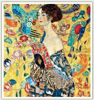  ?? ?? BRIGHT: Lady With Fan, by Gustav Klimt, 1917/18